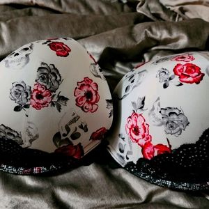 Torrid Skull/Floral Bra 44DDD